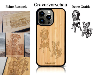 INDIVIDUELL iPhone 14 Pro Bambus-Kunststoff